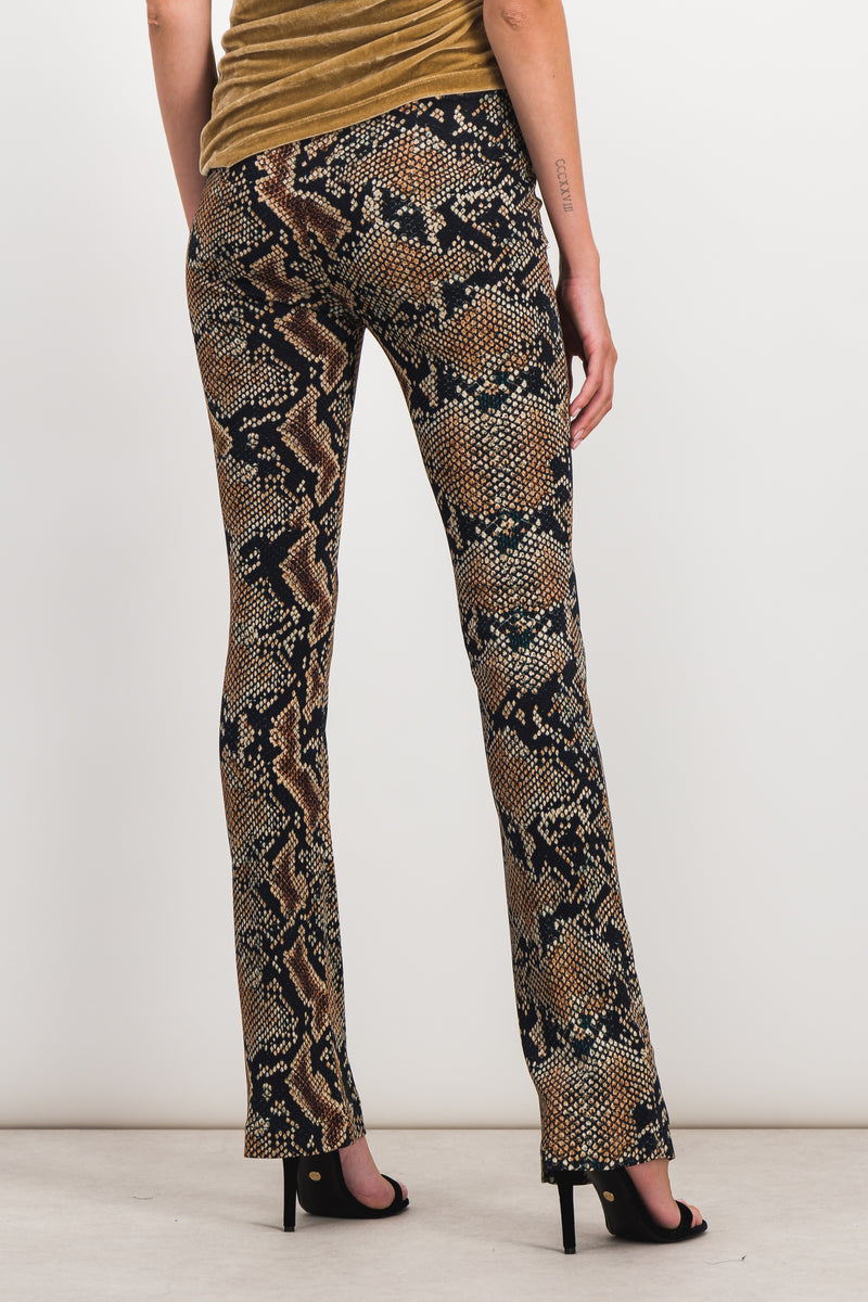 Atlein - Snake print slim straight leg pants